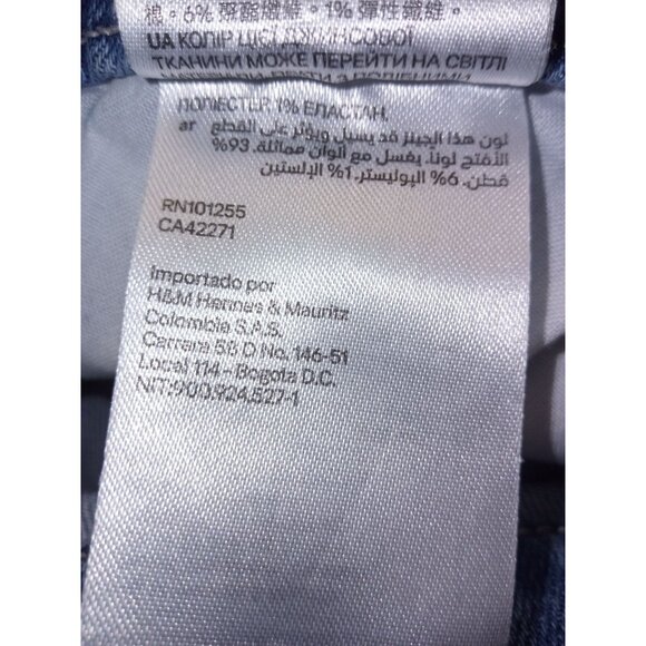 &Denim by H&M High Waist Destructed Jeans with Raw Hem Size 29 - Picture 4 of 4